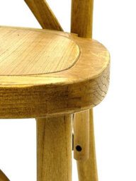 Light Rustic Cross Back Wooden Chairs, Rustic Wooden Dining Chairs, Wedding Chair Be Furniture - thumbnail 6