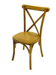 Light Rustic Cross Back Wooden Chairs, Rustic Wooden Dining Chairs, Wedding Chair Be Furniture - thumbnail 2