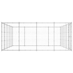 Berkfield Outdoor Dog Kennel Galvanised Steel 24.2 M2 - thumbnail 3