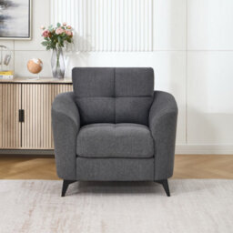 More4Homes Solna Modern Scandi Style Fabric Living Room Chair (Charcoal) - thumbnail 7