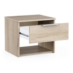 FurniComp LTD Furnicomp Chicago 1 Drawer Bedside Table - Kronberg Oak - thumbnail 5