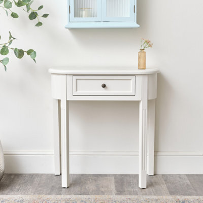 Melody Maison Ivory Half Moon Table - Daventry Ivory Range - image 1