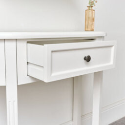 Melody Maison Ivory Half Moon Table - Daventry Ivory Range - thumbnail 3