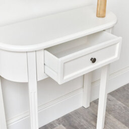 Melody Maison Ivory Half Moon Table - Daventry Ivory Range - thumbnail 4