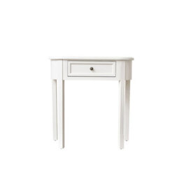 Melody Maison Ivory Half Moon Table - Daventry Ivory Range - thumbnail 8