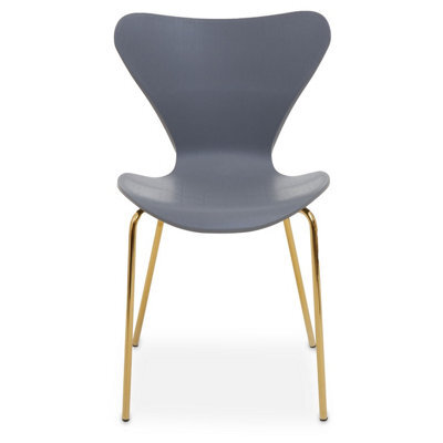 Orsina Elegant Design Dining Chair With Grey Seat, Comfortable Breakfast Room Chair, Versatile Outdoor Chair - image 1