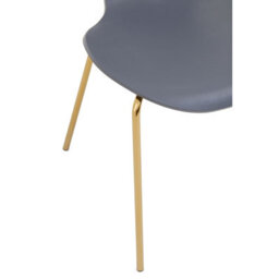 Orsina Elegant Design Dining Chair With Grey Seat, Comfortable Breakfast Room Chair, Versatile Outdoor Chair - thumbnail 6
