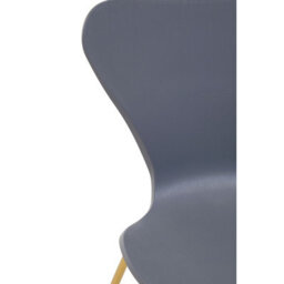 Orsina Elegant Design Dining Chair With Grey Seat, Comfortable Breakfast Room Chair, Versatile Outdoor Chair - thumbnail 8
