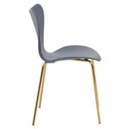 Orsina Elegant Design Dining Chair With Grey Seat, Comfortable Breakfast Room Chair, Versatile Outdoor Chair - thumbnail 3