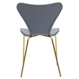 Orsina Elegant Design Dining Chair With Grey Seat, Comfortable Breakfast Room Chair, Versatile Outdoor Chair - thumbnail 4