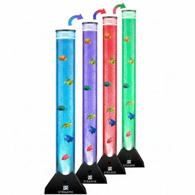 Extra Large 90Cm Colour Changing Led Sensory Bubble Tube Lamp For Fish Tank Water - image 1