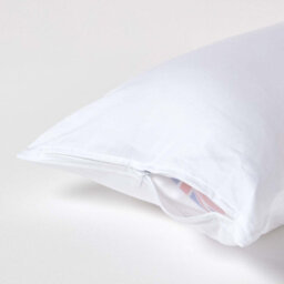 Homescapes White Organic Cotton Continental Pillowcase 400 Tc, 40 X 80 Cm - thumbnail 3