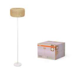 Osram Decor Paper Bale Floor Lamp E27 Beige Boho Style Standing Light - thumbnail 4