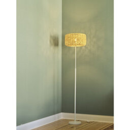 Osram Decor Paper Bale Floor Lamp E27 Beige Boho Style Standing Light - thumbnail 7
