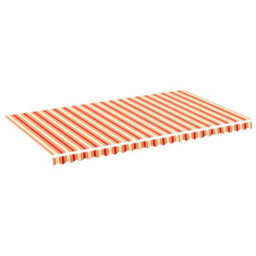 Berkfield Replacement Fabric For Awning Yellow And Orange 6X3.5 M - thumbnail 2