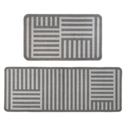 Jvl Fiora Machine Washable Door Mat & Runner Rug Skyline Strata - thumbnail 1