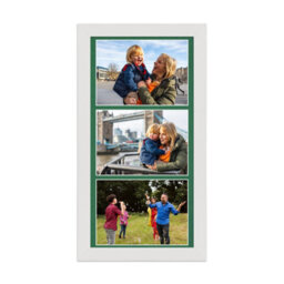 AK Frames 16X8 White Modern Multi Photo Frame With Emerald Mount - Holds 3 Apertures (3X) 7X5 Photos - thumbnail 1