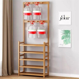 Wooden 5 Tiers Hat Coat Stand Clothes Shoe Rack - thumbnail 2