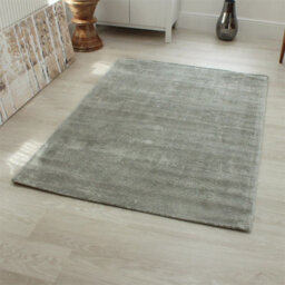 Plain Grey Modern Handmade Rug For Dining Room Bedroom & Living Room-120Cm X 170Cm - thumbnail 6