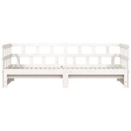 Berkfield Daybed With Trundle White 90X190 Cm Solid Wood Pine - thumbnail 6
