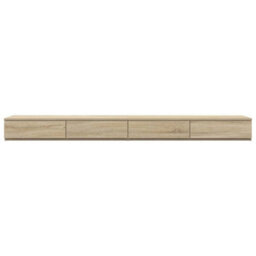 Berkfield Bed Drawers Sonoma Oak 200X36,5X16,5 Cm Engineered Wood - thumbnail 6