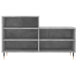 Berkfield Shoe Cabinet Concrete Grey 102X36X60 Cm Engineered Wood - thumbnail 4