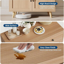 Buffet Sideboard Cabinet W Drawer Storage Coffee Bar Kitchen Table - thumbnail 5