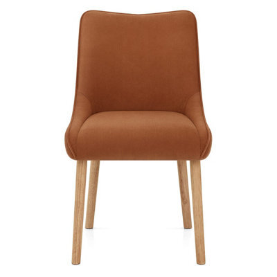 Atlantic Isabella Oak Dining Chair Brown Fabric - image 1