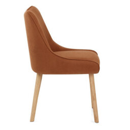 Atlantic Isabella Oak Dining Chair Brown Fabric - thumbnail 2