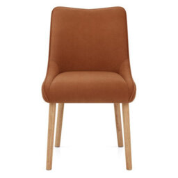 Atlantic Isabella Oak Dining Chair Brown Fabric