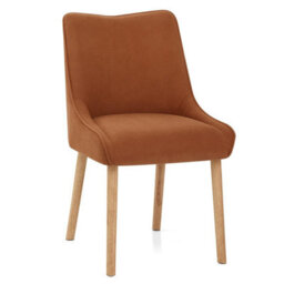 Atlantic Isabella Oak Dining Chair Brown Fabric - thumbnail 3