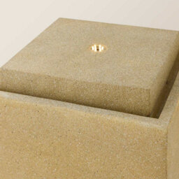 Valuelights Solar Power Natural Square Outdoor Garden Water Fountain Feature - thumbnail 4