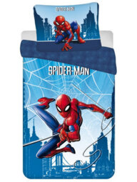 Marvel Spiderman Blue 100% Cotton Single Duvet Cover Set - European Size - thumbnail 2