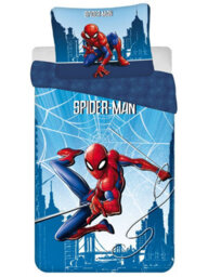 Marvel Spiderman Blue 100% Cotton Single Duvet Cover Set - European Size - thumbnail 1