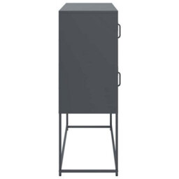 Berkfield Sideboard Anthracite 100.5X39X107 Cm Cold-Rolled Steel - thumbnail 7