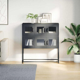 Berkfield Sideboard Anthracite 100.5X39X107 Cm Cold-Rolled Steel - thumbnail 4