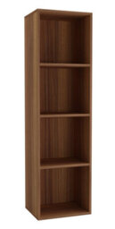Urbn-Living Urbnliving 30Cm Height Teak 4 Tier Wooden Bookcase Shelving Display Storage Wood Shelf Shelves Cube - thumbnail 3