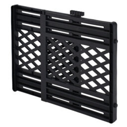 Living And Home Black Indoor Extendable Pet Gate Barrier For Door, 66Cm H - thumbnail 3