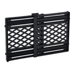 Living And Home Black Indoor Extendable Pet Gate Barrier For Door, 66Cm H - thumbnail 1