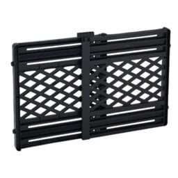 Living And Home Black Indoor Extendable Pet Gate Barrier For Door, 66Cm H