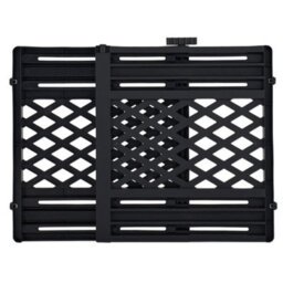 Living And Home Black Indoor Extendable Pet Gate Barrier For Door, 66Cm H - thumbnail 2