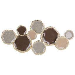Beliani Wall Decor Argon Metal 57 Cm Multicolour - thumbnail 1
