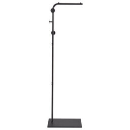 Wyld And Coco Black Metal Coat Stand 169 Cm Freestanding Industrial Modern Jacket Rack For Hallway - thumbnail 1