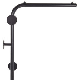 Wyld And Coco Black Metal Coat Stand 169 Cm Freestanding Industrial Modern Jacket Rack For Hallway - thumbnail 5
