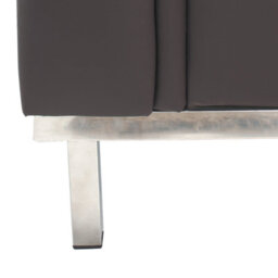 Beliani Corner Sofa 4 Seater Oslo Leather Brown Right Hand - thumbnail 5