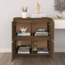 Berkfield Sideboard Brown Oak 70X41X75 Cm Engineered Wood - thumbnail 9