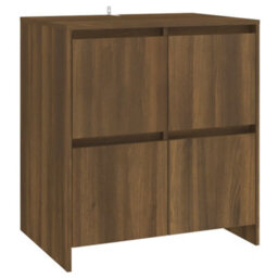 Berkfield Sideboard Brown Oak 70X41X75 Cm Engineered Wood - thumbnail 2