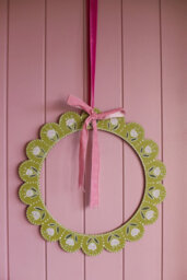 Diy Decorative Customisable Large Wooden Scallop Wreath 450mm X 9mm By Hello Nook