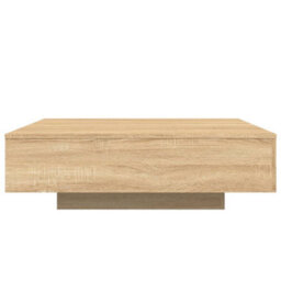 Berkfield Coffee Table With Led Lights Sonoma Oak 100X100X31 Cm - thumbnail 7