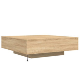 Berkfield Coffee Table With Led Lights Sonoma Oak 100X100X31 Cm - thumbnail 8